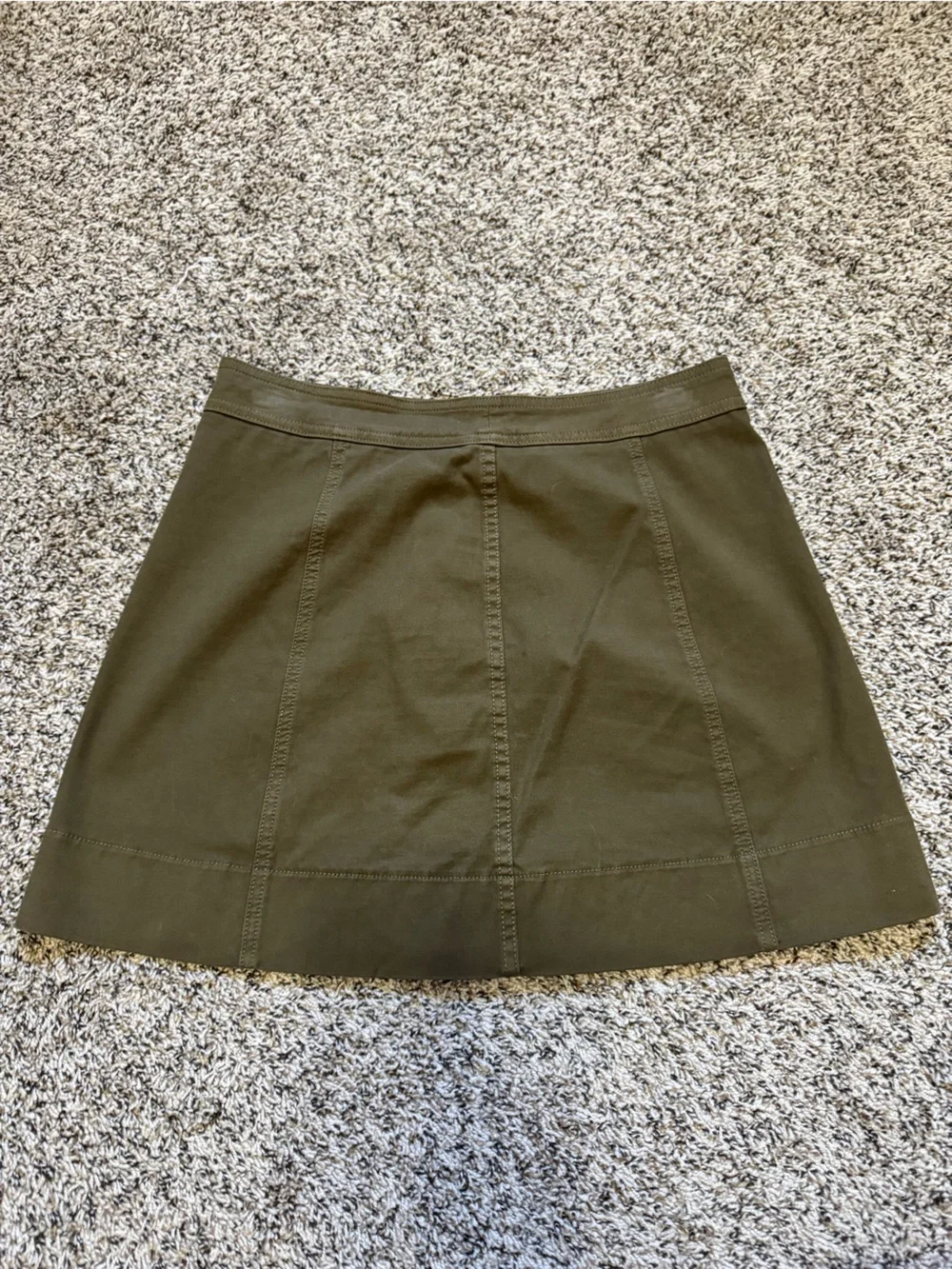 Madewell Metropolis Snap Mini A-Line Skirt